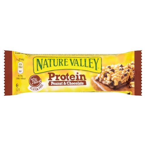 Nature Valley Protein Peanut & Chocolate Cereal Bars 40g RRP 1 CLEARANCE XL 39p or 3 for 99p